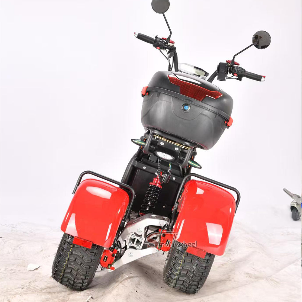 Germany Warehouse Stock CP-7 4000W 60V 55AH Battery With Rear Box Citycoco Tricycle