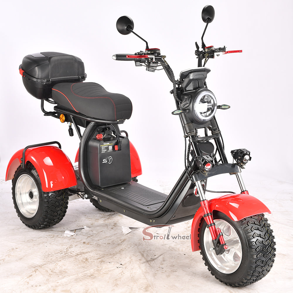 Germany Warehouse Stock CP-7 4000W 60V 55AH Battery With Rear Box Citycoco Tricycle