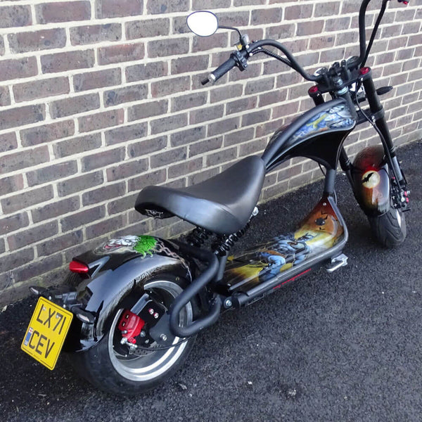 M1P 3000W 60V 30Ah Battery Citycoco Chopper Electric Motorcycle, Ship From USA Warehouse