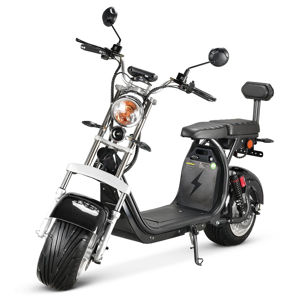 EU Stock CP-1.6 Citycoco 1500W 60V TWO 20Ah Removable Battery Chopper Electric Scooter Motorcyle