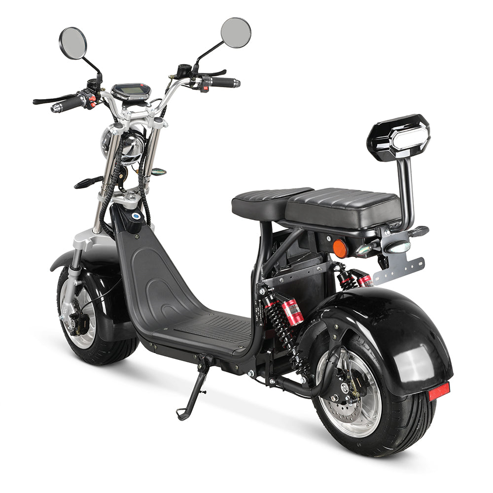 EU Stock CP-1.6 Citycoco 1500W 60V TWO 20Ah Removable Battery Chopper Electric Scooter Motorcyle