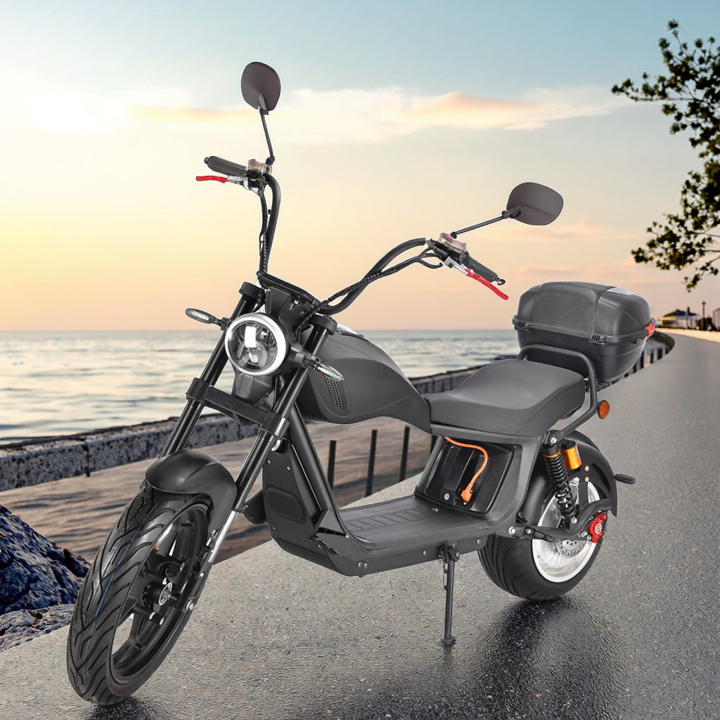 STROLLWHEEL CP-6 Two Wheel Electric Motorcycle 2000W 60V 40Ah Lithium Battery for Adults