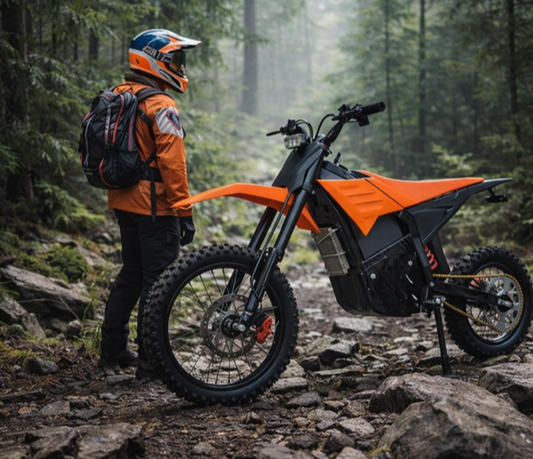 Q1 Electric Motorcycle with 3000W 48V 20Ah Battery with Off-Road Tire Bicycle