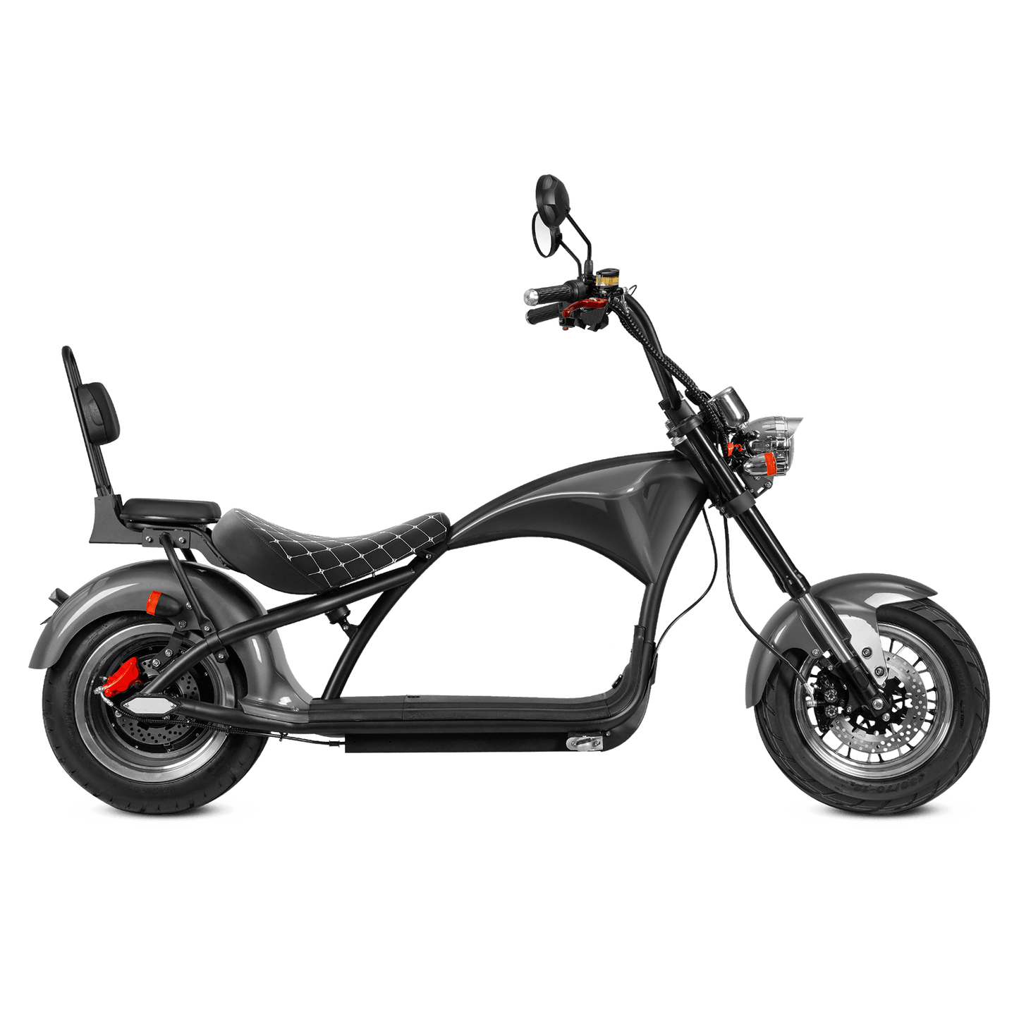 M1 Two Seat 2000W 60V 30Ah Battery Citycoco Chopper Electric Motorcycle, Ship From USA Warehouse