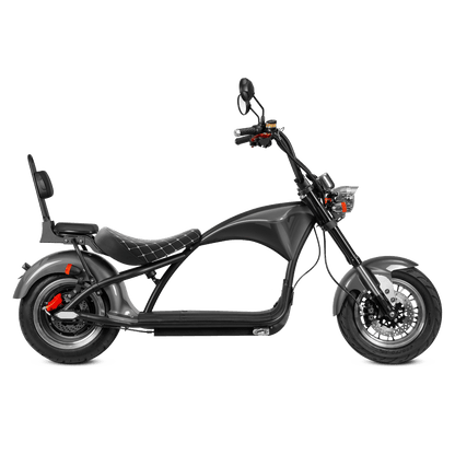 M1 Two Seat 2000W 60V 30Ah Battery Citycoco Chopper Electric Motorcycle, Ship From USA Warehouse