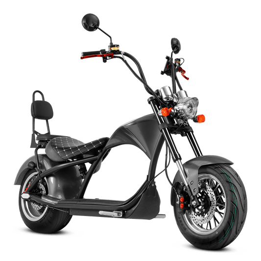 M1 Two Seat 2000W 60V 30Ah Battery Citycoco Chopper Electric Motorcycle, Ship From USA Warehouse