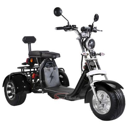 USA Stock CP-3 Tricyle Citycoco 2000W 60V 40AH Battery 3 Wheel Electric Motorcycle Tike Chopper