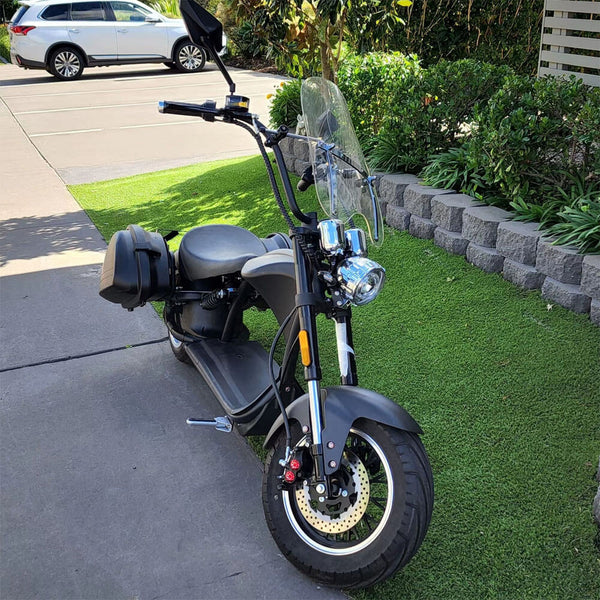 M1P 2000W 60V 30Ah Battery Citycoco Chopper Electric Motorcycle, Ship From USA Warehouse