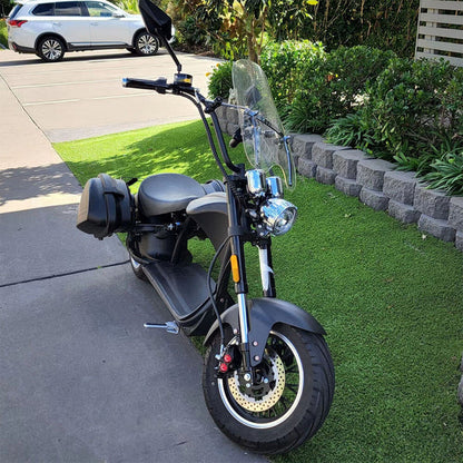 M1P 2000W 60V 30Ah Battery Citycoco Chopper Electric Motorcycle, Ship From USA Warehouse