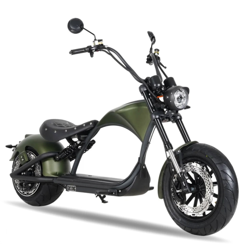 EU Warehouse MANGOSTEEN M1P 2000W 60V 30AH Battery with 45KM COC 2 Wheel Citycoco Chopper
