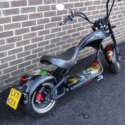 EU-Lager Citycoco Chopper M1P 2000W 60V 30AH Batterie Max Geschwindigkeit 45km/h