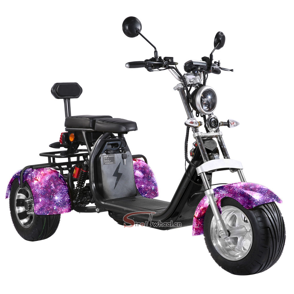 CP-3 2000W 60V 40AH Battery 3 Wheel Tricycle Citycoco Electric Scooter, Ship From EU, EEC/COC, Free Shipping and TAX
