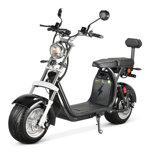 EU Stock CP-1.6 Citycoco 1500W 60V TWO 20Ah Removable Battery Chopper Electric Scooter Motorcyle