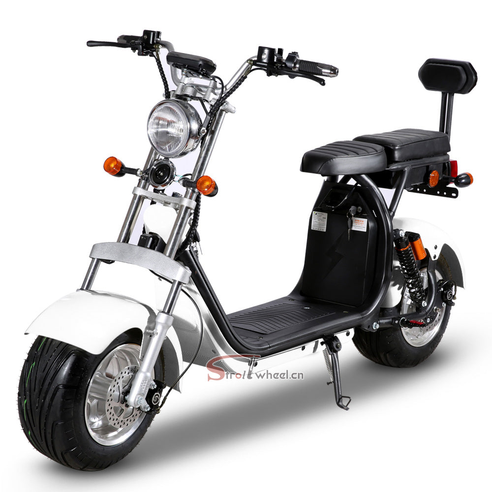 USA Warehouse Stock CP-1.6 Scooter 2 Wheel Citycoco Electric Motorcycle 60V 20AH Battery Chopper Scooter