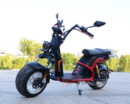 USA Warehouse Stock CP-9 Citycoco 4000W 60V 50Ah lithium battery Electric Motorcycle With 12Inch Tire Adult Motorccyle Chopper