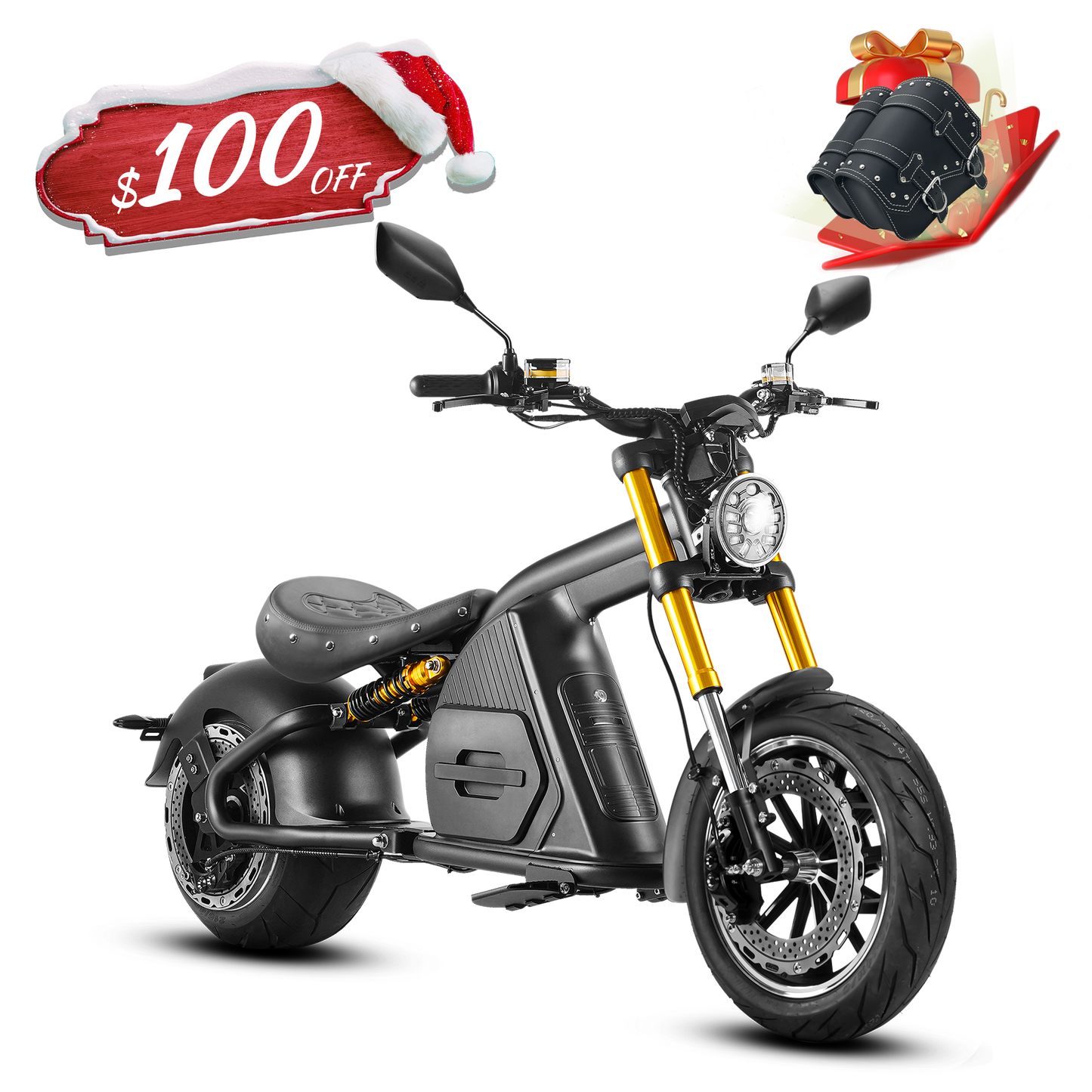 STROLLWHEEL M8S 4000W 72V 40AH Batterie Fat Tire Citycoco Motorrad Schiff aus den USA