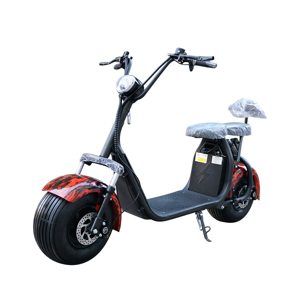 USA Stock ES1001VII Citycoco 2000W 60V 20Ah Battery Electric Motorcycle 2 Wheel Electric Scooter Chopper