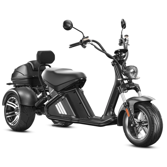 M2 Trike 2000W 60V 40Ah Battery Chopper Citycoco Motorcycle, Ship From USA