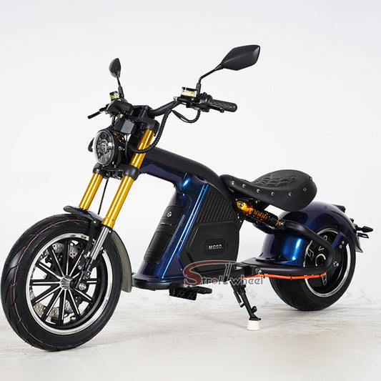 EU WarehouseEU Warehouse M8S 4000W 72V 35AH Battery Max Speed 80km/h Chopper Citycoco Electric Motorcycle