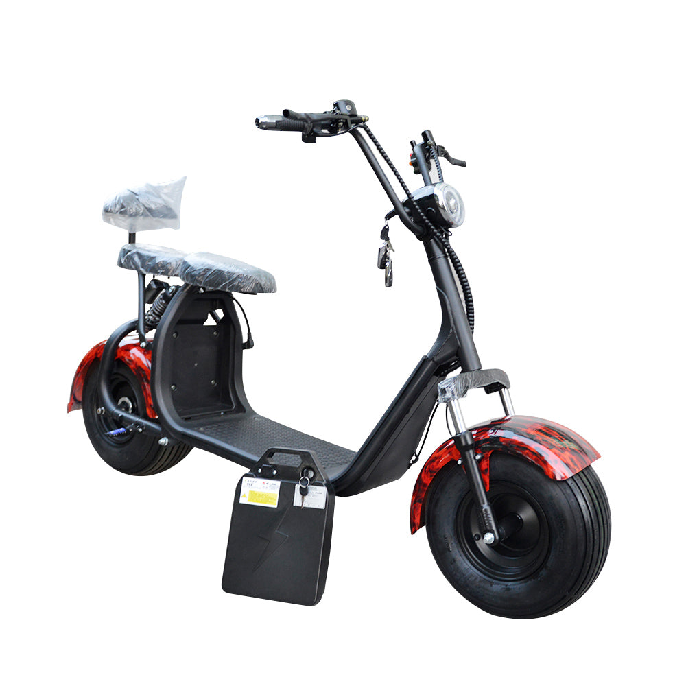 USA Stock ES1001VII Citycoco 2000W 60V 20Ah Battery Electric Motorcycle 2 Wheel Electric Scooter Chopper