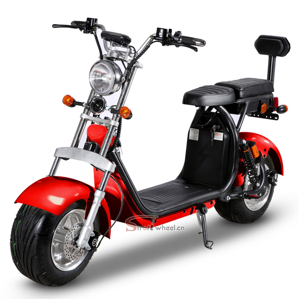 USA Warehouse Stock CP-1.6 Scooter 2 Wheel Citycoco Electric Motorcycle 60V 20AH Battery Chopper Scooter