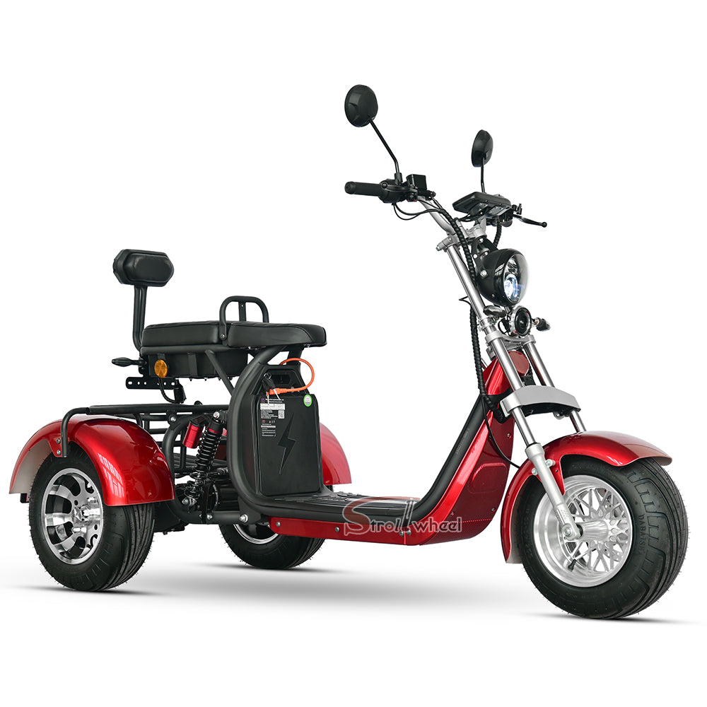 CP-3 2000W 60V 40AH Battery 3 Wheel Tricycle Citycoco Electric Scooter, Ship From EU, EEC/COC, Free Shipping and TAX