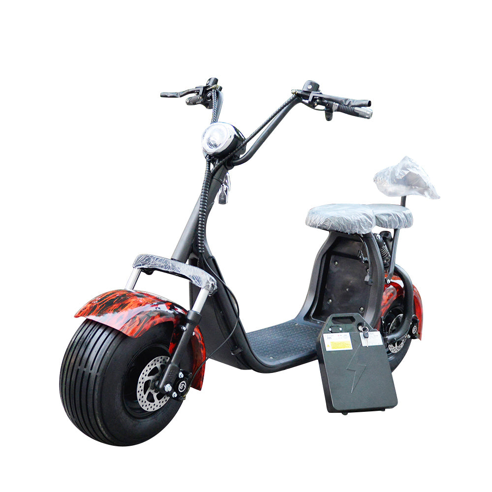 USA Stock ES1001VII Citycoco 2000W 60V 20Ah Battery Electric Motorcycle 2 Wheel Electric Scooter Chopper
