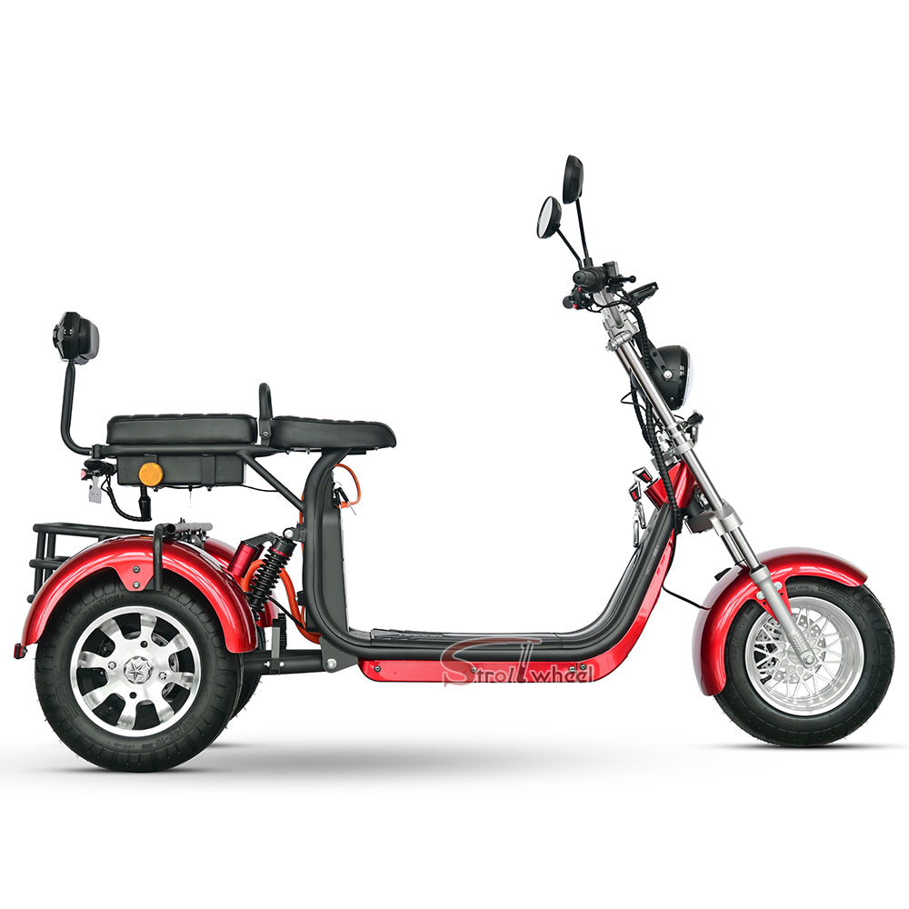 CP-3 2000W 60V 40AH Battery 3 Wheel Tricycle Citycoco Electric Scooter, Ship From EU, EEC/COC, Free Shipping and TAX