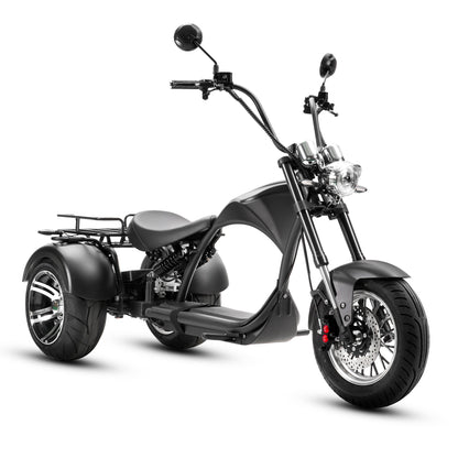 STROLLWHEEL M1P Trike 2000W 60V 45Ah Battery Chopper Citycoco Motorcycle, Ship From USA