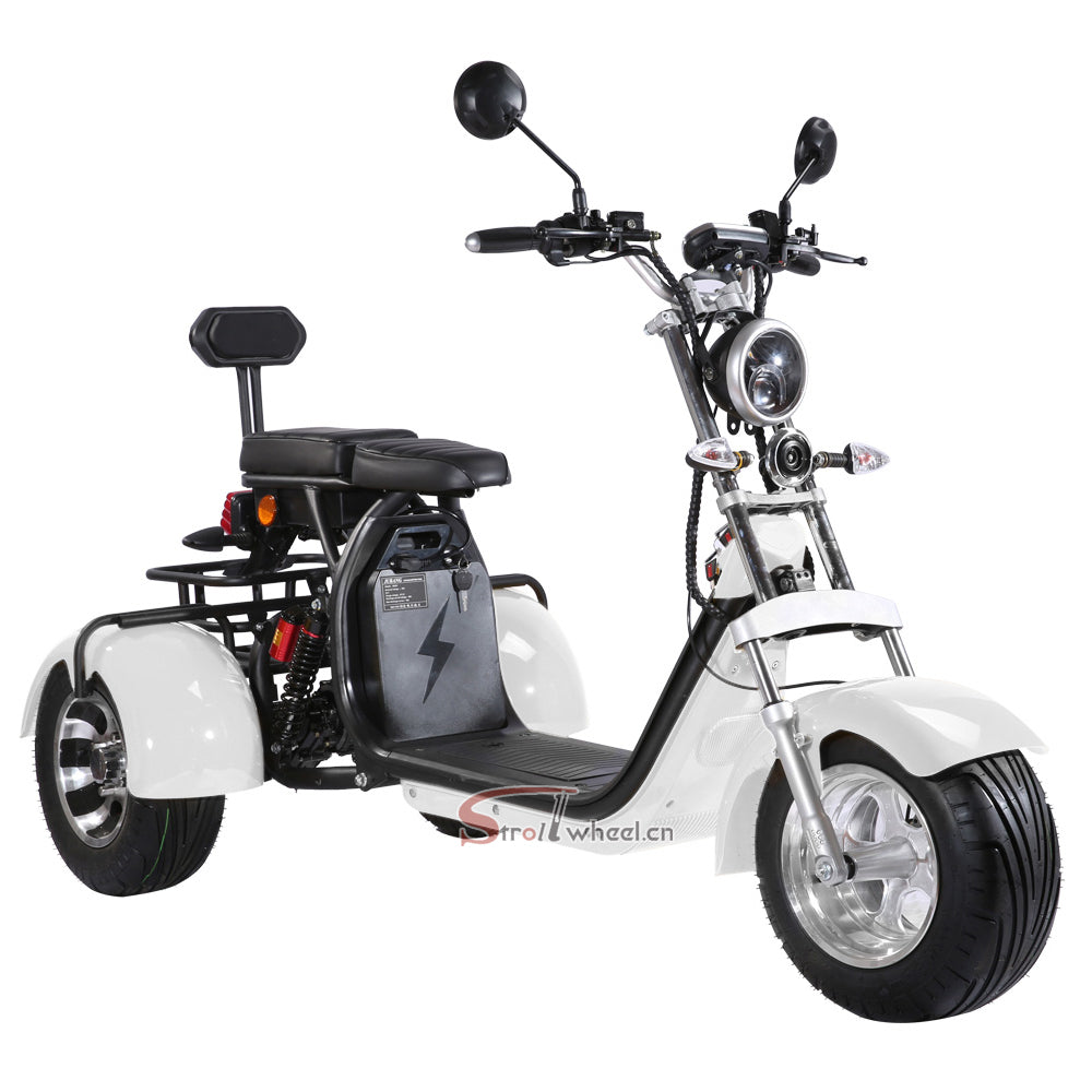 USA Stock CP-3 Tricyle Citycoco 2000W 60V 40AH Battery 3 Wheel Electric Motorcycle Tike Chopper