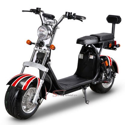 USA Warehouse Stock CP-1.6 Scooter 2 Wheel Citycoco Electric Motorcycle 60V 20AH Battery Chopper Scooter