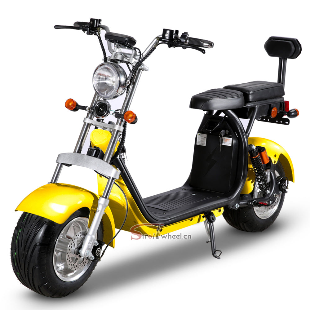 USA Warehouse Stock CP-1.6 Scooter 2 Wheel Citycoco Electric Motorcycle 60V 20AH Battery Chopper Scooter