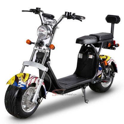 USA Warehouse Stock CP-1.6 Scooter 2 Wheel Citycoco Electric Motorcycle 60V 20AH Battery Chopper Scooter
