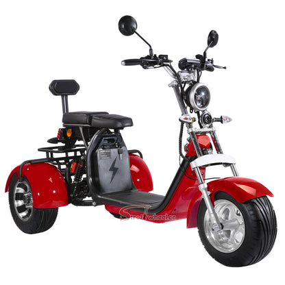 USA Stock CP-3 Tricyle Citycoco 2000W 60V 40AH Battery 3 Wheel Electric Motorcycle Tike Chopper