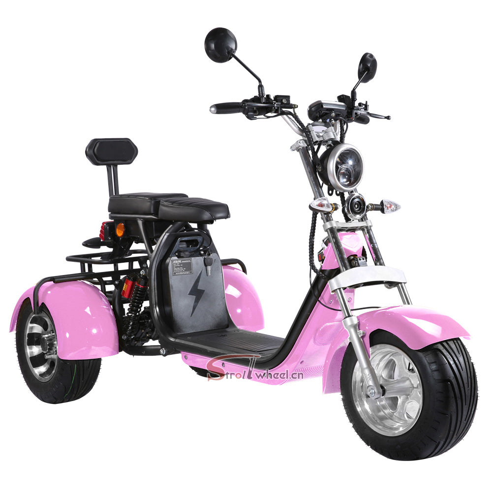 USA Stock CP-3 Tricyle Citycoco 2000W 60V 40AH Battery 3 Wheel Electric Motorcycle Tike Chopper