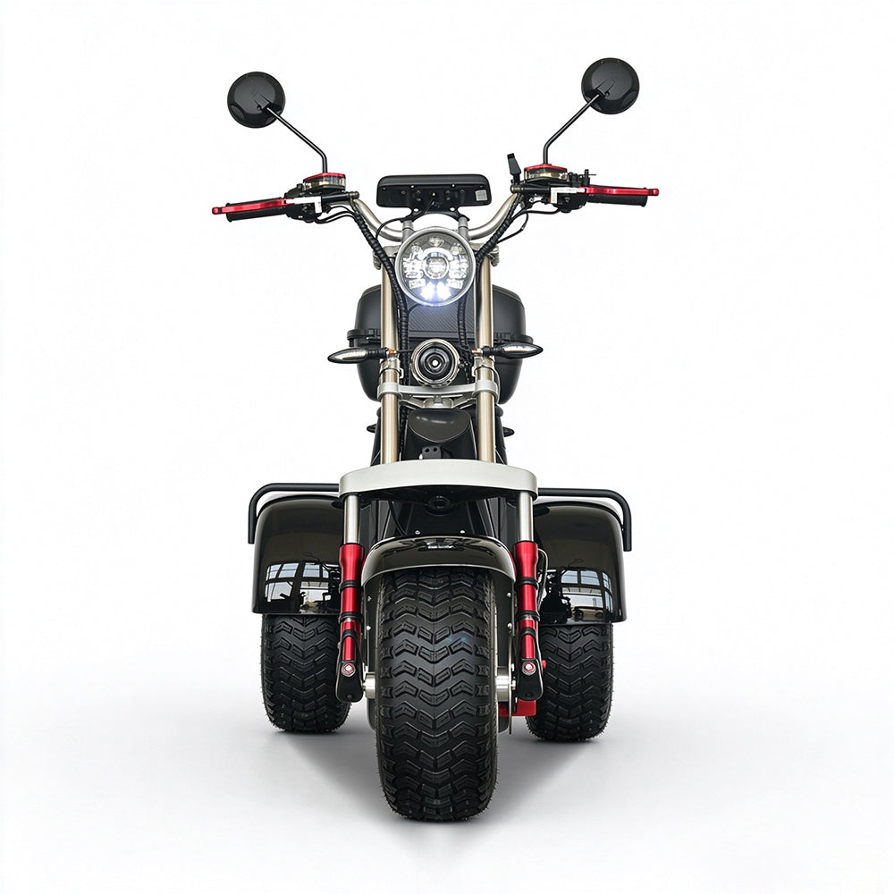 Germany Warehouse Stock CP-7 Tricycle 4000W 60V 55AH Battery With Rear Box 3 Wheel Electric Motorcycle Citycoco Tricycle