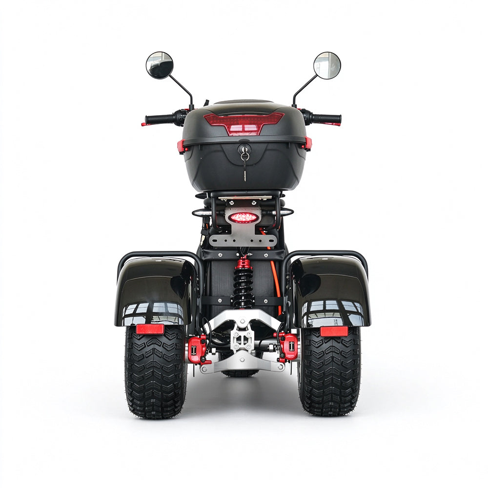 Germany Warehouse Stock CP-7 Tricycle 4000W 60V 55AH Battery With Rear Box 3 Wheel Electric Motorcycle Citycoco Tricycle