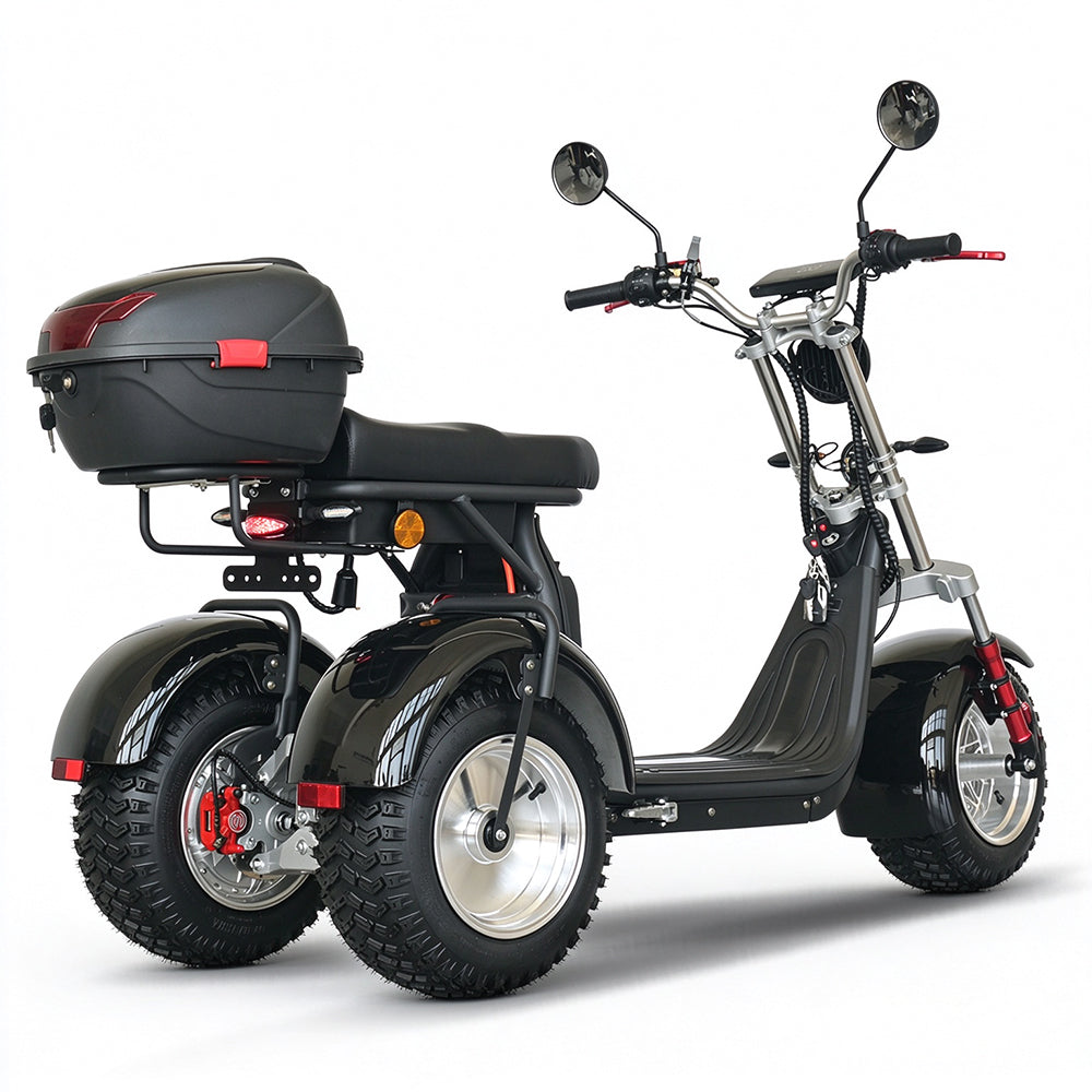 Germany Warehouse Stock CP-7 Tricycle 4000W 60V 55AH Battery With Rear Box 3 Wheel Electric Motorcycle Citycoco Tricycle