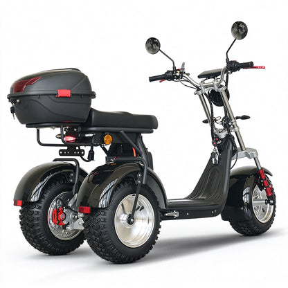 Germany Warehouse Stock CP-7 Tricycle 4000W 60V 55AH Battery With Rear Box 3 Wheel Electric Motorcycle Citycoco Tricycle
