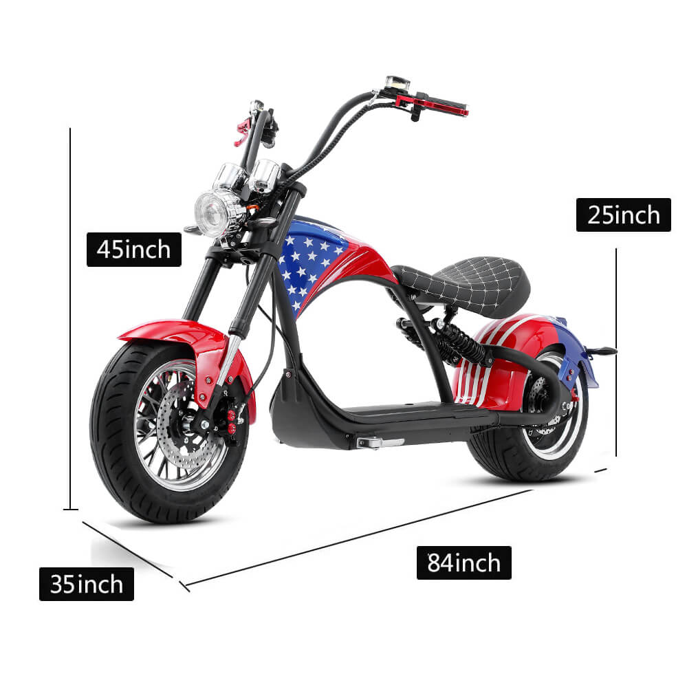 Mangosteen Citycoco M1P Scooter 2000W 30A, Ship from Europe