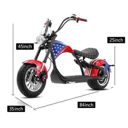Mangosteen Citycoco M1P Scooter 2000W 30A, Ship from Europe